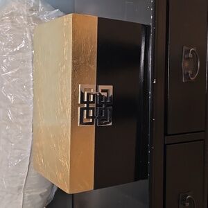 2  beautiful black and gold  Nesting boxes!  New!